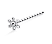 Spiral Flower Shaped Straight Nose Stud NSKA-25B